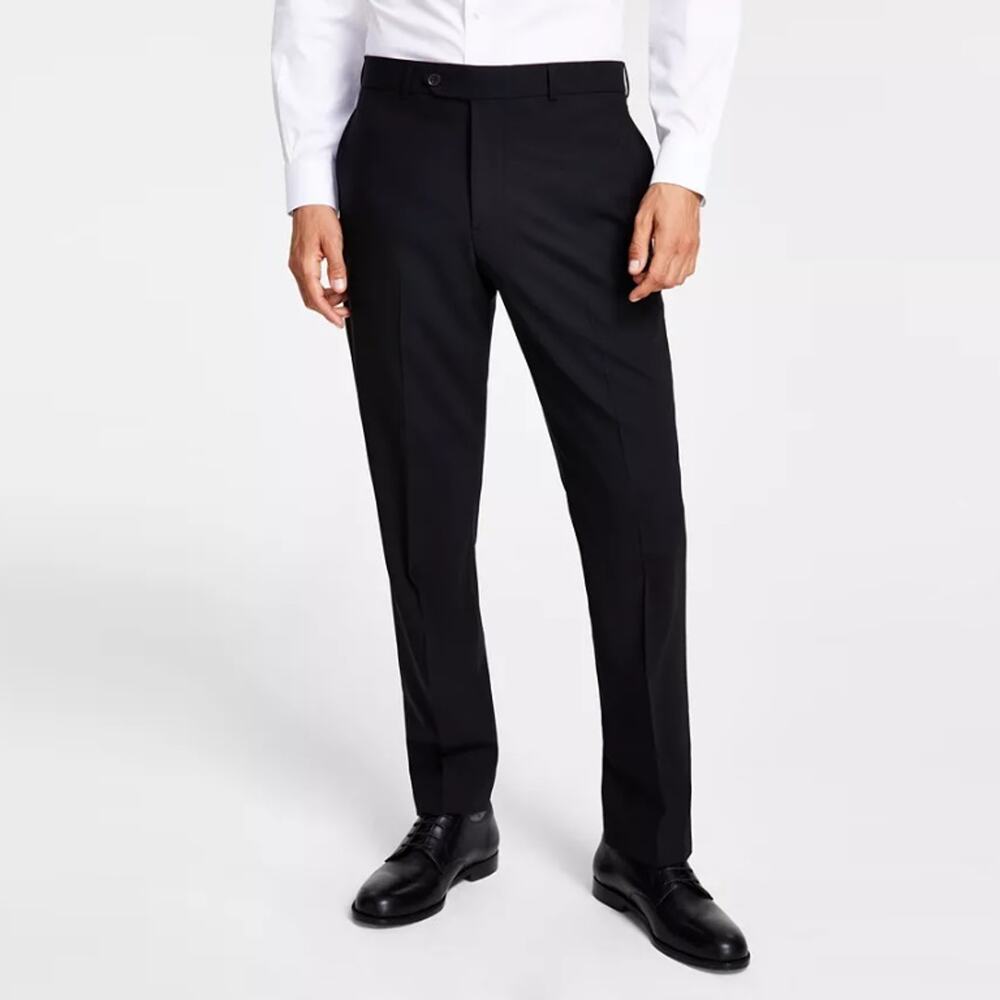 Brooks Brothers Men's Black Wool Blend Regent Classic Suit Pants Size W36 L34